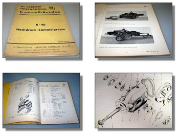 IHC Mc Cormick B-46 Hochdruck Sammelpresse Ersatzteilkatalog 1965