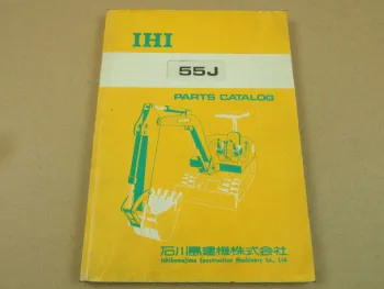 IHI 55J Bagger Ersatzteilliste in englisch Parts List Catalog 5/1993
