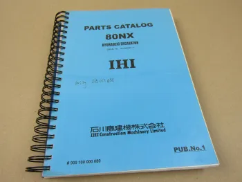 IHI 80NX Hydraulic Excavator Parts Catalog Ersatzteilliste Hydraulikbagger 2000