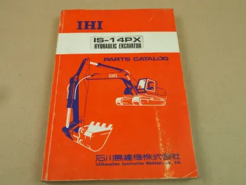 IHI IS-14PX Hydraulik Bagger Ersatzteilliste in englisch Parts List Catalog 1992