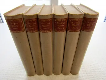 Insel Verlag Johann Wolfgang von Goethe, Goethes Werke Band 1 - 6 1909