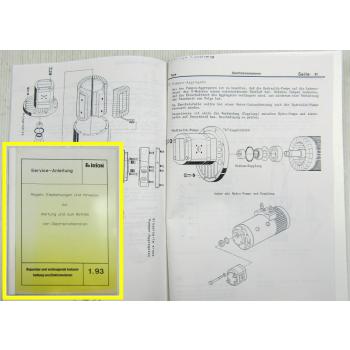 Irion Wartung Betrieb v Gleichstrommotoren Elektromotoren Service Anleitung 1993