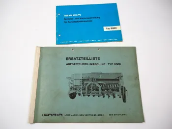 Isaria 6000 Drillmaschine Betriebsanleitung Ersatzteilliste 1960/70er Jahre