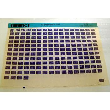 Iseki 3030 Kompaktschlepper Ersatzteilliste 9.1988