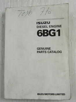 ISUZU 6BG1 Diesel Engine for Toyo Fork Lift Trucks Parts List Ersatzteilliste 06