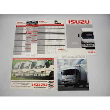 Isuzu N Serie LKW Truck 3x Prospekt 4x Technische Daten 1990/2000er Jahre