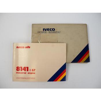 Iveco 8141 i67 Diesel Engine Motor Betriebsanleitung Ersatzteilliste 1987/88