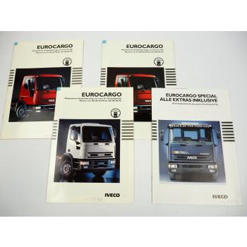 Iveco EuroCargo 60 65 75 80 100 E Sattelzugmaschine LKW Kipper 4x Prospekt 1992