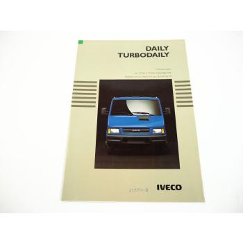 Iveco Magirus Daily TurboDaily Pritschenwagen Prospekt 1990