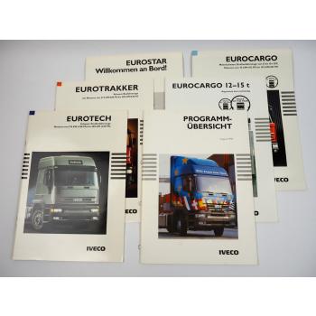 Iveco Magirus EuroTech EuroCargo EuroTrakker Eurostar Programm 6x Prospekt 1994