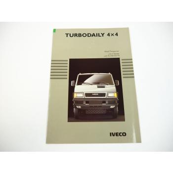 Iveco TurboDaily 4x4 Allrad Transporter Prospekt 1991