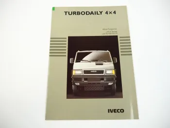 Iveco TurboDaily 4x4 Allrad Transporter Prospekt 1991
