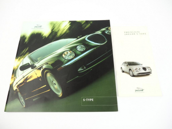 Jaguar S-Type 2002 3.0 V6 Executive 4.0 V8 Prospekt und Preisliste