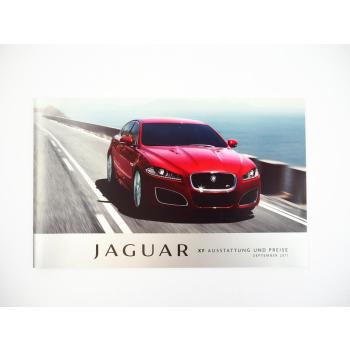 Jaguar XF 2.2 3.0 V6 5.0 V8 Prospekt Ausstattung und Preisliste 2011