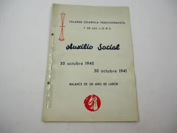 Jahresbericht Auxilio Social 1940 Falange Espanola Tradicionalista Spanien
