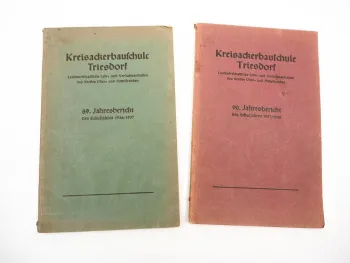 Jahresbericht Kreisackerbauschule Triesdorf Landwirtsch. Lehranstalten 1936/38