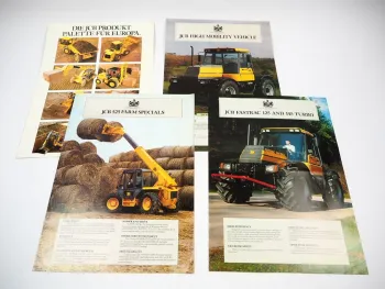 JCB 525 Loadall Fastrac High Mobility Vehicle 4x Brochure Prospekt 1989/91