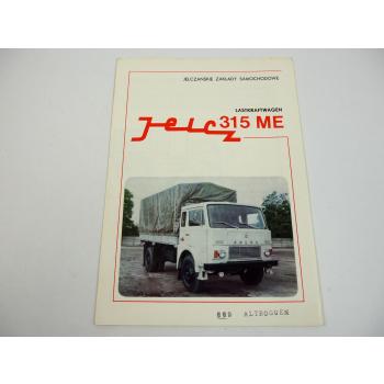 Jelcz 315ME LKW Lastkraftwagen Prospekt 1972
