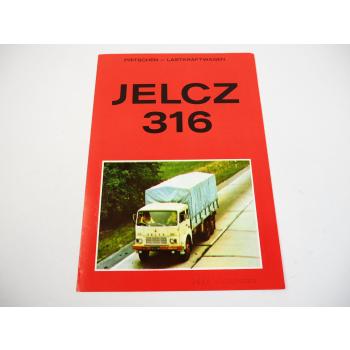 Jelcz 316 LKW Truck Prospekt Brochure 1970er Jahre