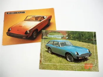 Jensen GT Healey England 2x Prospekt Brochure 1970er Jahre