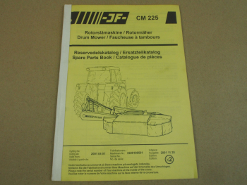 JF CM 225 Rotormäher Ersatzteilkatalog Spare Parts Book ab 2001