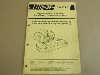 JF CM 305F Rotormäher Ersatzteilkatalog Spare Parts Book ab 2001