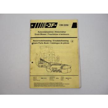 JF CM2250 Rotormäher Ersatzteilkatalog Parts List Reservedelskatalog 1994