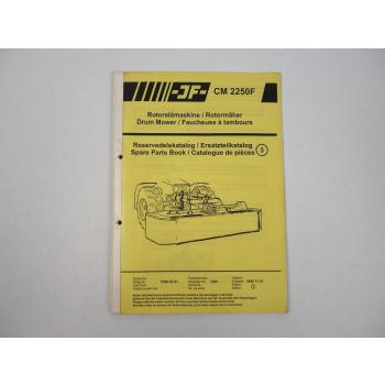 JF CM2250F Rotormäher Ersatzteilkatalog Parts List Reservedelskatalog 1998
