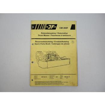 JF CM265F Rotorrmäher Ersatzteilkatalog Spare Parts Book 1997