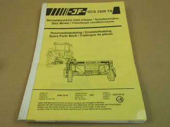 JF GCS 3200 TS Scheibenmäher Ersatzteilkatalog Spare Parts Book