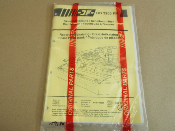 JF GD 3200FM Rotormäher Ersatzteilkatalog Spare Parts List Book ab 1999