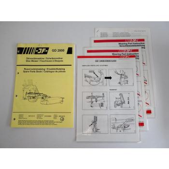 JF GD2800 Scheibenmäher Ersatzteilkatalog Spare Parts Book 2002