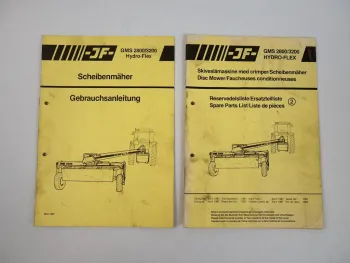 JF GMS 2800/3200 Hydro-Flex Scheibenrmäher Betriebsanleitung Ersatzteilliste