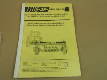 JF GMS 3202 TS Scheibenmäher Ersatzteilkatalog Spare Parts Book