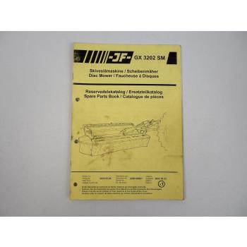 JF GX3202 SM Scheibenrmäher Ersatzteilkatalog Spare Parts Book 2002