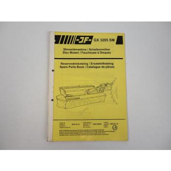 JF GX3205 SM Scheibenrmäher Ersatzteilkatalog Spare Parts Book 2005