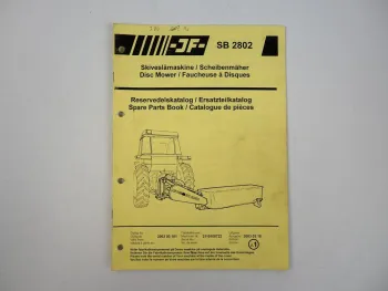 JF SB2802 Scheibenmäher Ersatzteilkatalog Spare Parts Book 2003