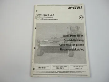 JF Stoll GMS3202 Flex Scheibenmäher Ersatzteilliste Spare Parts List 2003