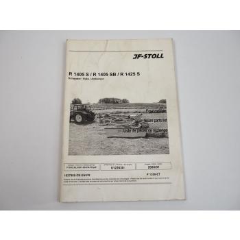 JF Stoll R 1405 1425 S SB Schwader Ersatzteilliste Spare Parts List 2006