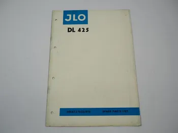 JLO DL425 Dieselmotor Ersatzteilliste Spare Parts List 1965