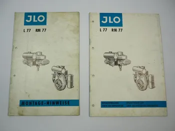 JLO L77 RM77 Allzweck Motor Montagehinweise Werkstatthandbuch Ersatzteilliste