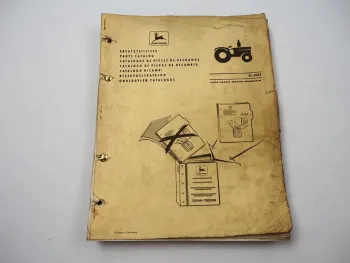 John Deere 1020 Dieselschlepper Ersatzteilliste Parts Catalog 1971