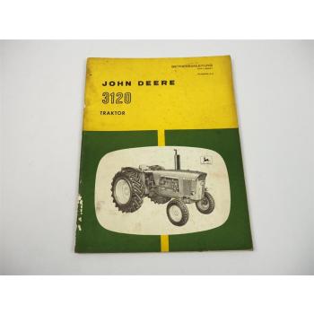 John Deere 3120 Traktor Betriebsanleitung Bedienungsanleitung Wartung