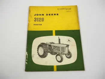 John Deere 3120 Traktor Betriebsanleitung Bedienungsanleitung Wartung