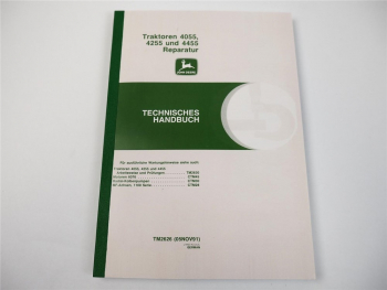 John Deere 4055 4255 4455 Reparaturdaten Technisches Handbuch 1991
