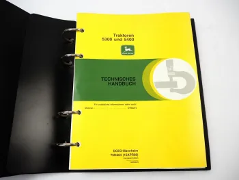 John Deere 5300 5400 Traktor Werkstatthandbuch Reparaturanleitung 1998