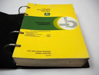 John Deere 6810 6910 Traktor Werkstatthandbuch Reparaturanleitung 1998