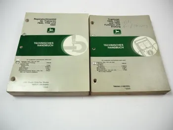 John Deere 7600 7700 7800 Reparaturanleitung &Funktion Prüfung Werkstatthandbuch