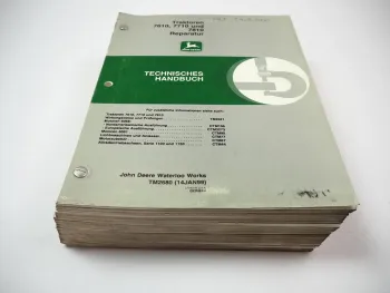 John Deere 7610 7710 7810 Reparaturanleitung Werkstatthandbuch 1999