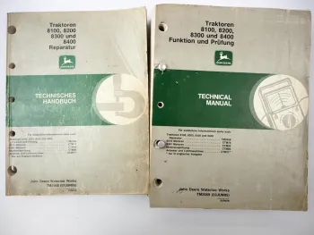 John Deere 8100 8200 8300 8400 Werkstatthandbuch Reparatur und Diagnose 1995